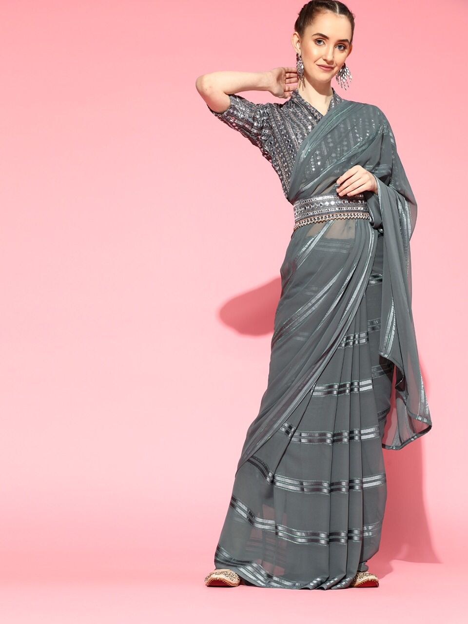 Designer Gown Saree Belt