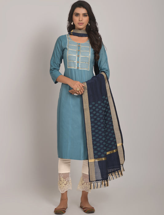 Buy Sky Blue Kurtas online in India - Joshindia