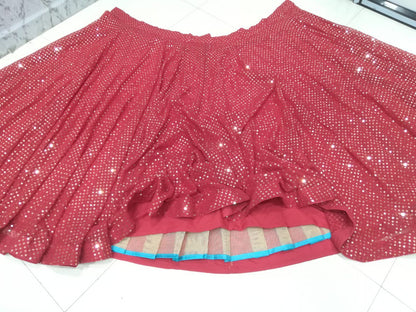 Buy Latest Indian Red Flared Lehenga Choli Online