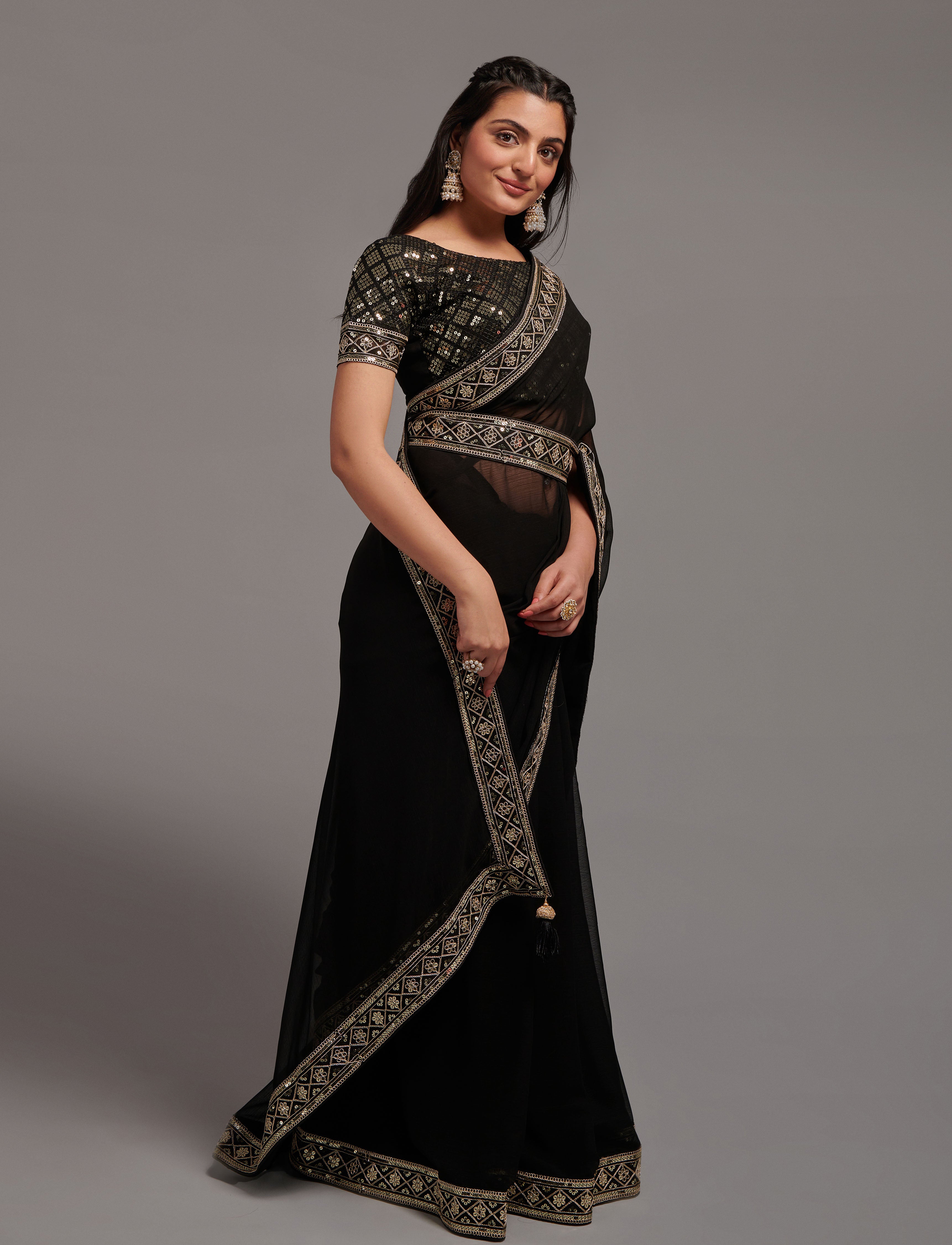 Black Saree