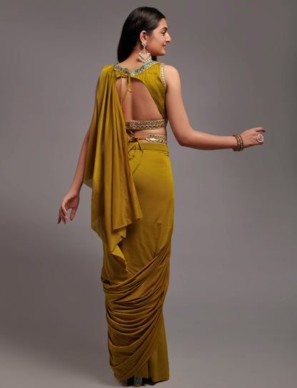 Buy Mustard Saree Online In India - Joshindia