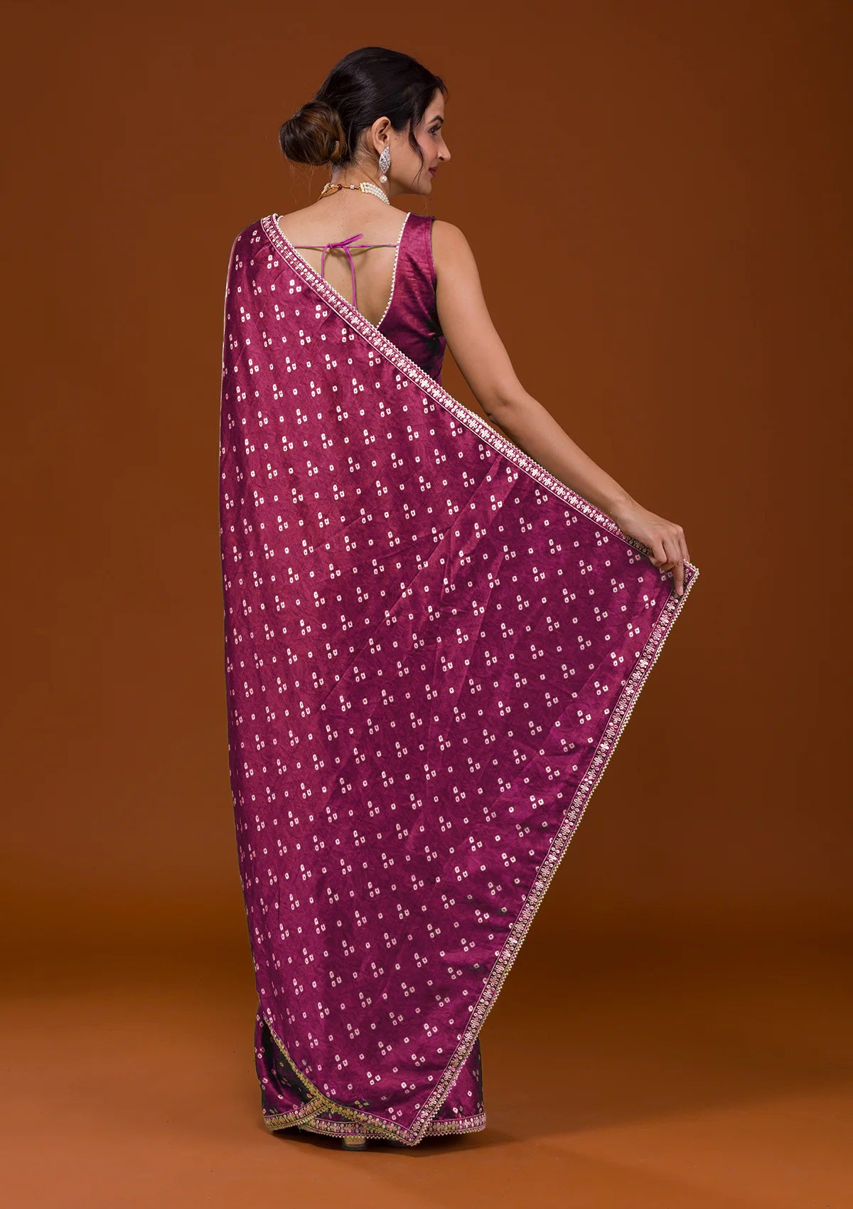 Rani Colour Designer Sarees - Joshindia