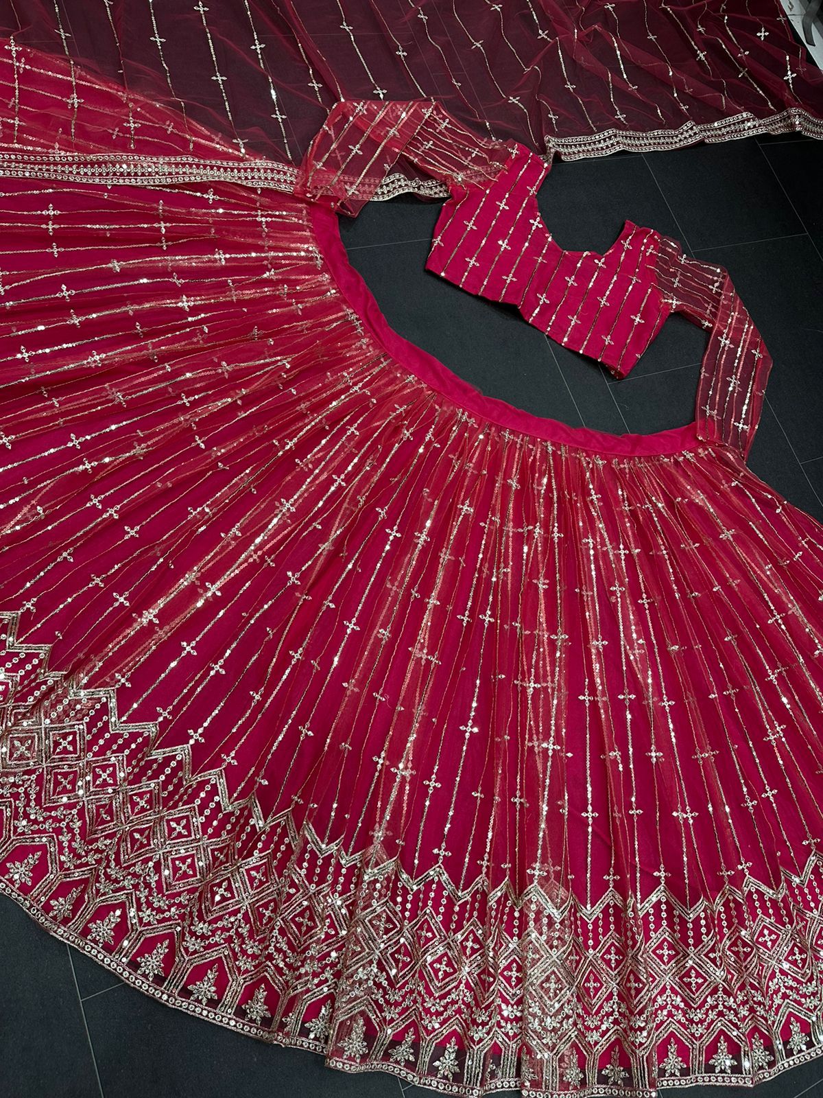 Buy Red Sabyasachi Designer Lehenga Choli Embroidery Work Wedding Lehenga  Choli Party Wear Lehenga Choli for Women Ready to Wear Dress Online in  India - Etsy