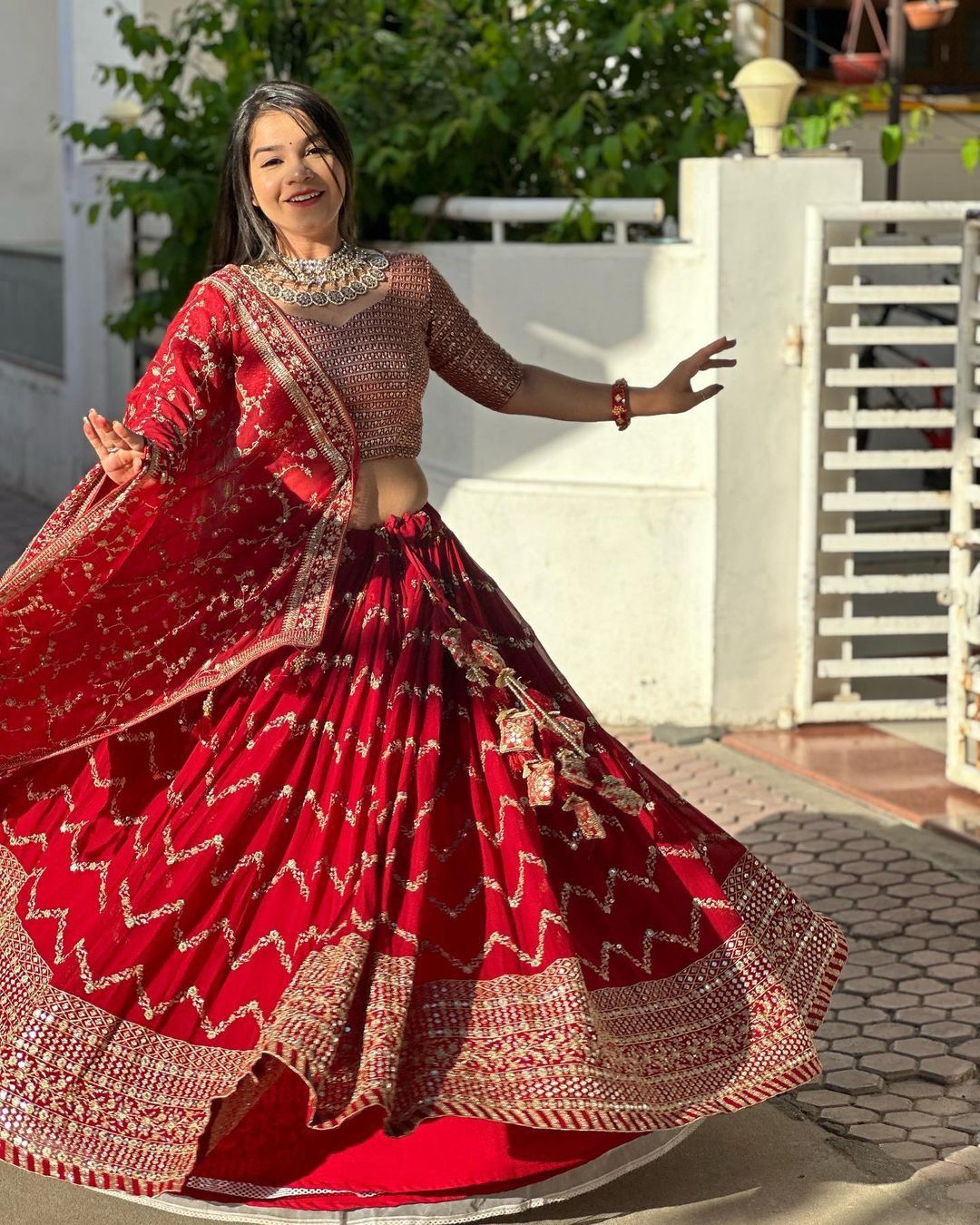 Buy Red Bridal Lehenga online at Best Prices in India - Joshindia