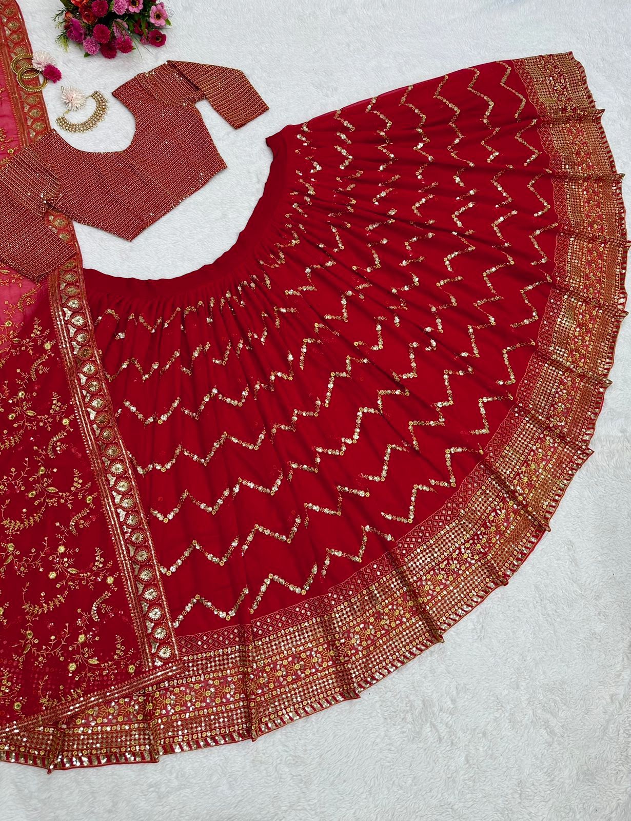 Buy Red Bridal Lehenga online at Best Prices in India - Joshindia