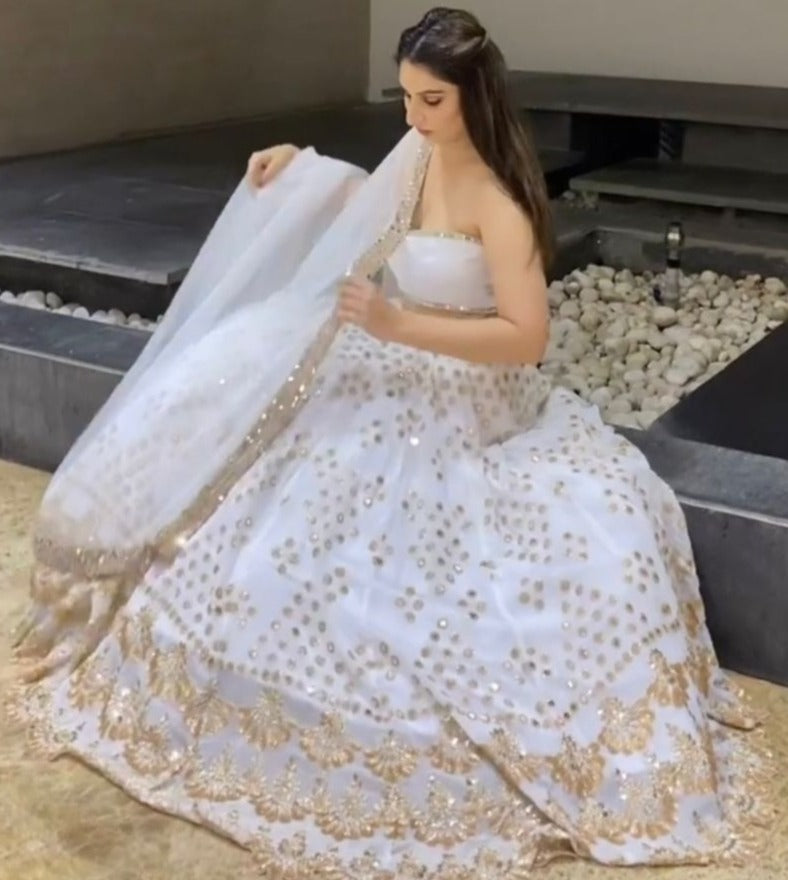 Buy White Lehenga Cholis Online at Best Prices In India - Joshindia