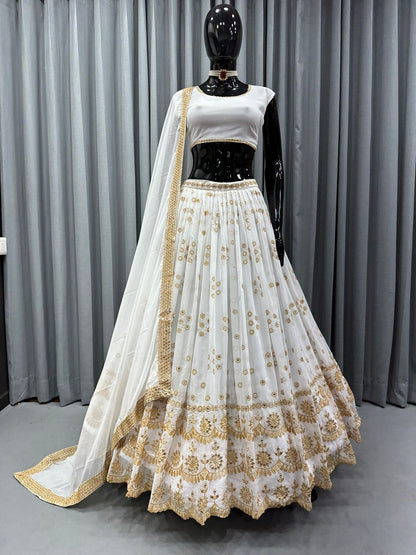 Buy White Lehenga Cholis Online at Best Prices In India - Joshindia