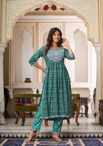 Buy Trendy Green Kurtas Online in India - Joshindia