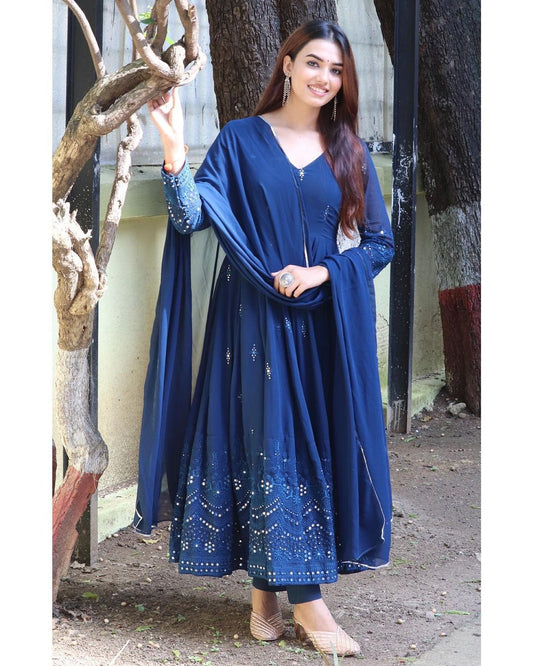 Buy Trendy Blue Kurtas Online in India - Joshindia