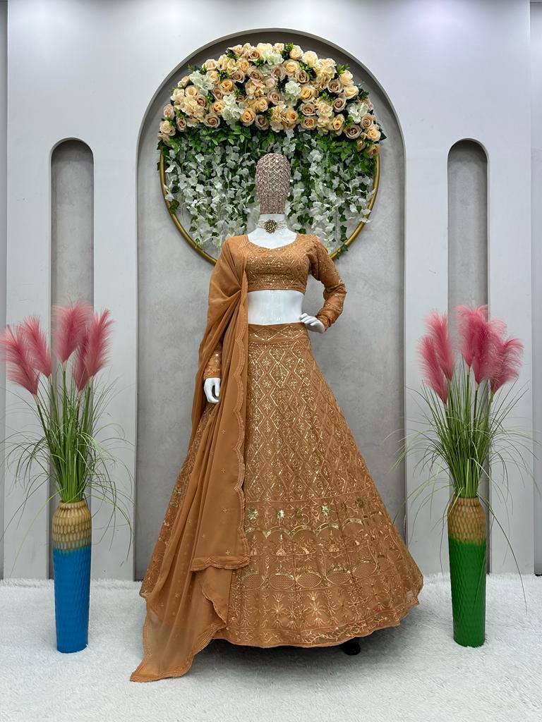 Simple lehenga | Half saree designs, Exclusive saree blouse designs, New saree  blouse designs