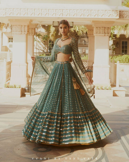 Buy Trendy Green Lehenga Choli Online in India - Joshindia