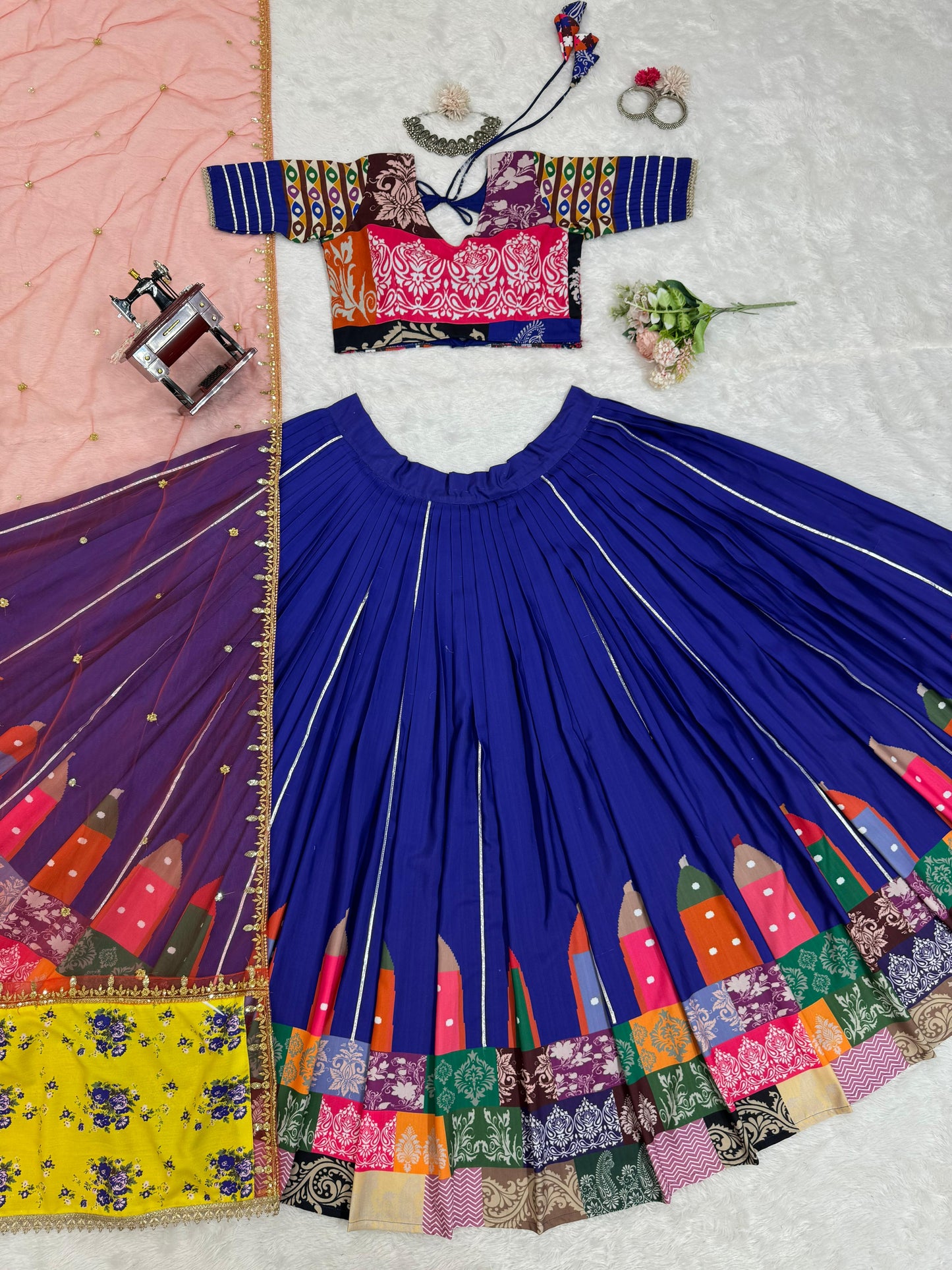 Navratri Special Fancy Digital Print Lehenga With Fancy Choli and Dupatta