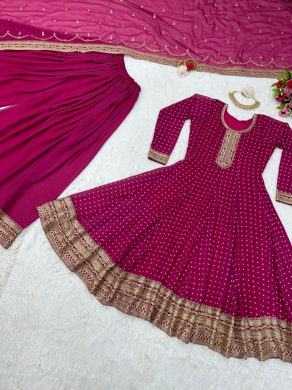 Latest Designs of Pink Anarkali Dresses Shopping – Joshindia