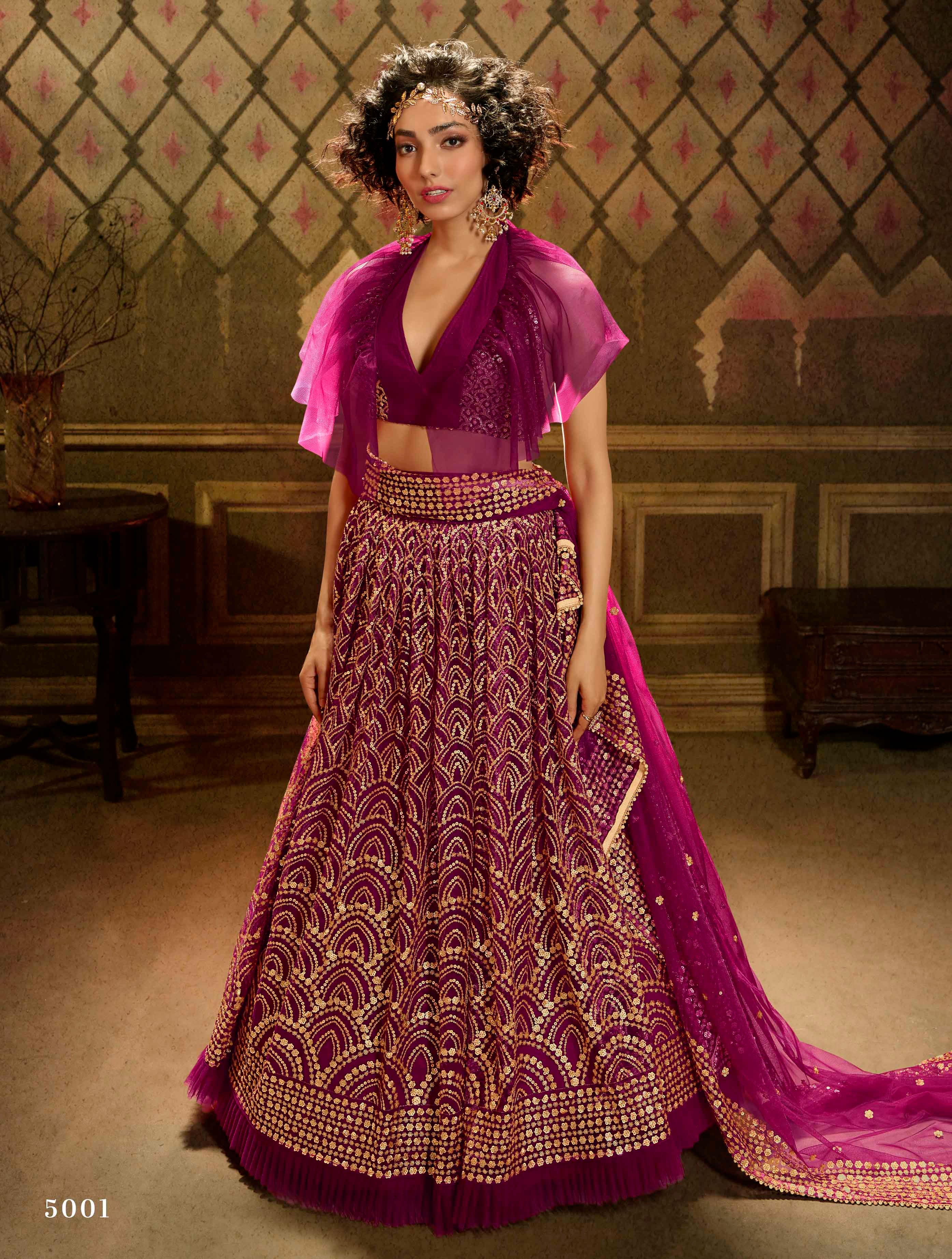 Pink color heavy designer lehenga for wedding functions – Joshindia