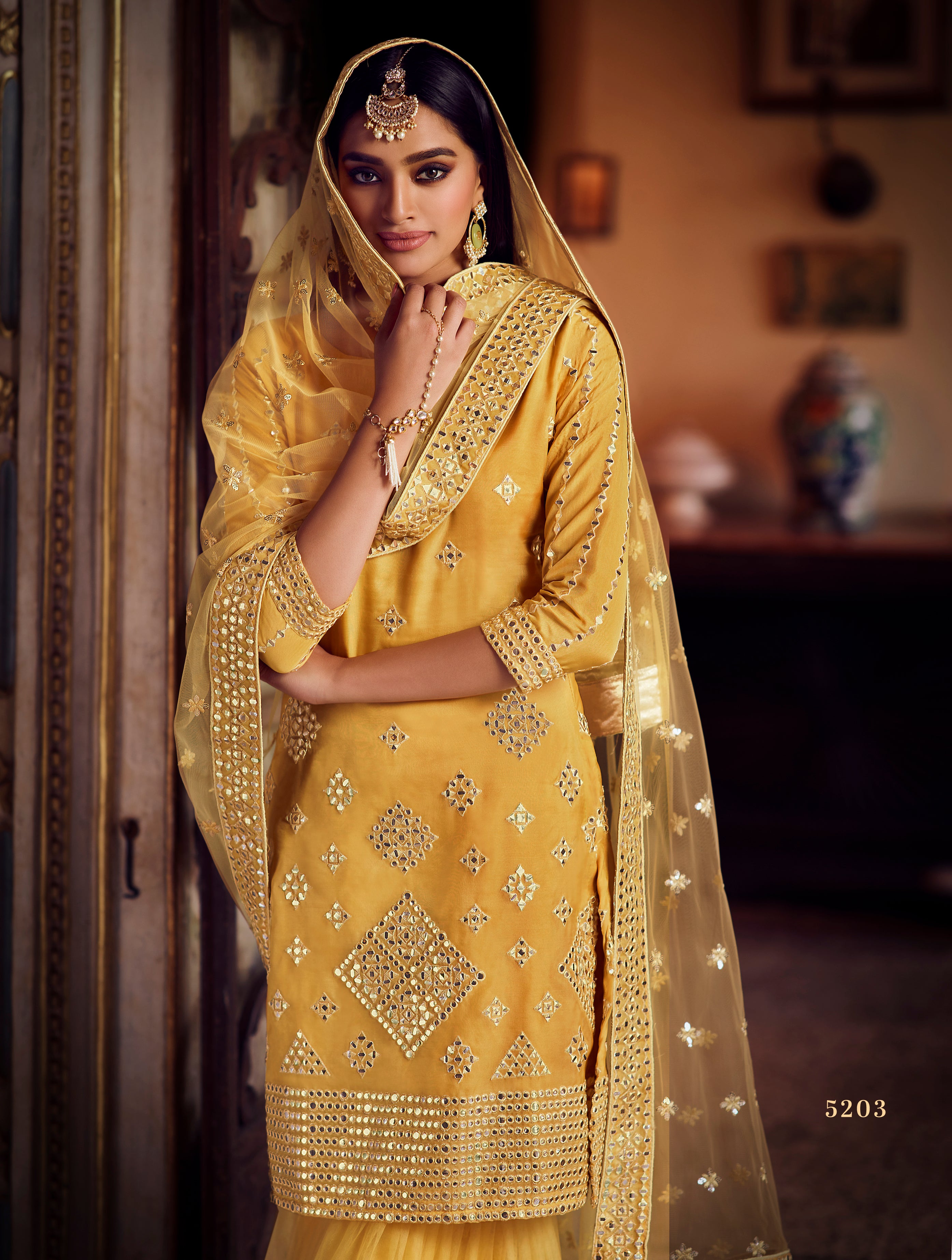 Buy Yellow Dress Material for Women by ETHNIC YARD Online | Ajio.com