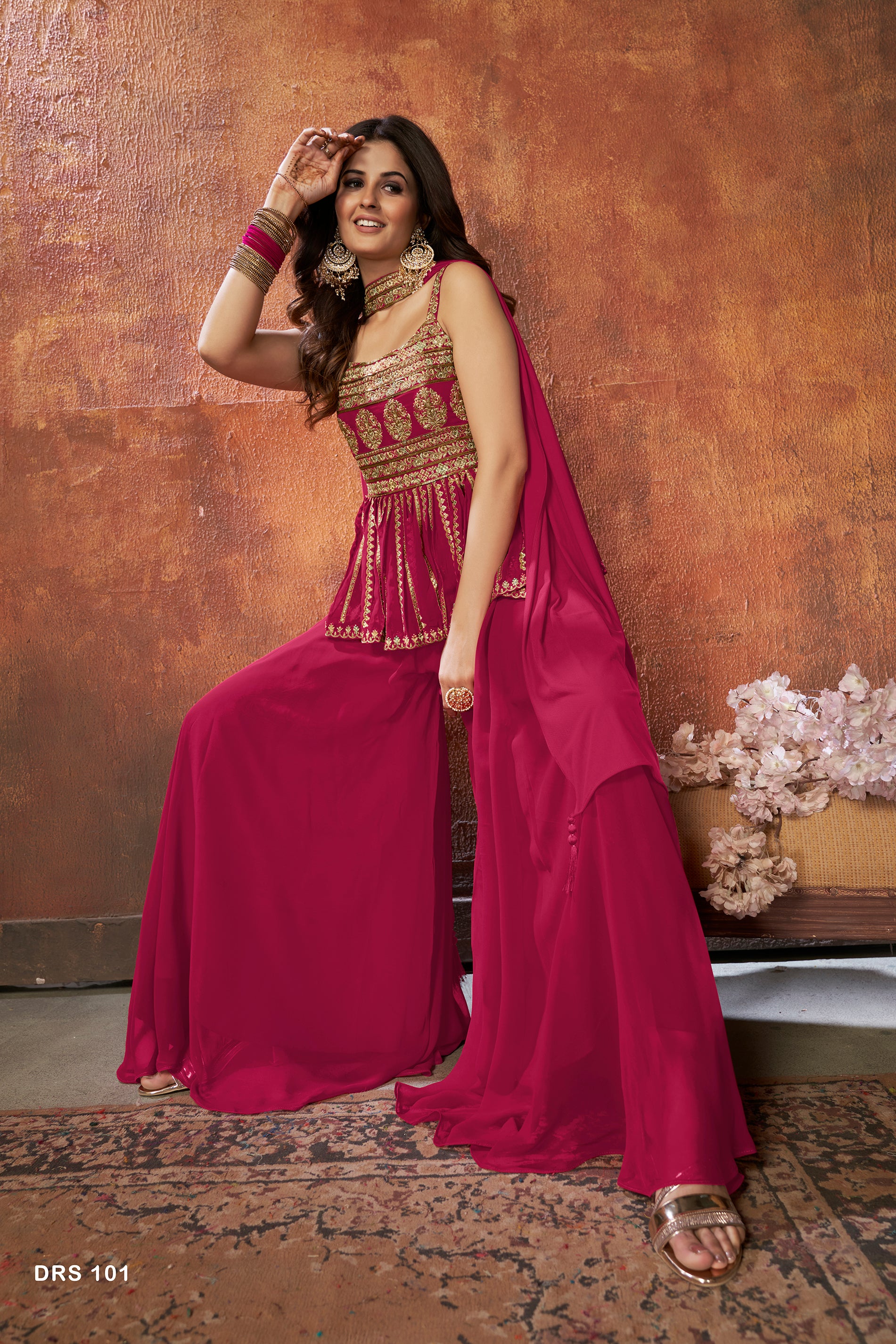 Beautiful Pink Designer Salwar suit At Best Price - Joshindia