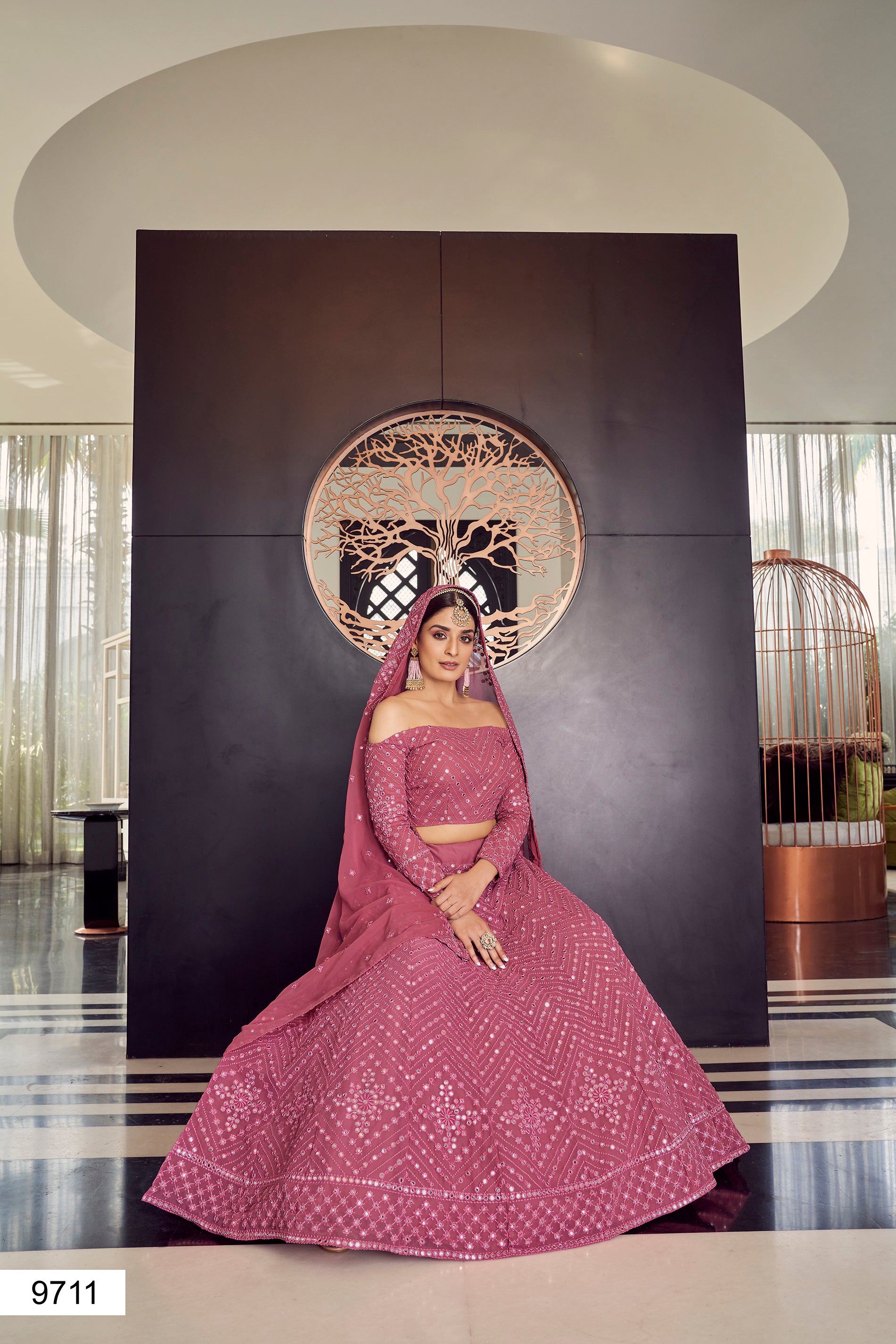 Copper Color Sana Silk Full Sequence Work Designer Lehenga Choli Design  Online | Indian Online Ethnic Wear Website For Women