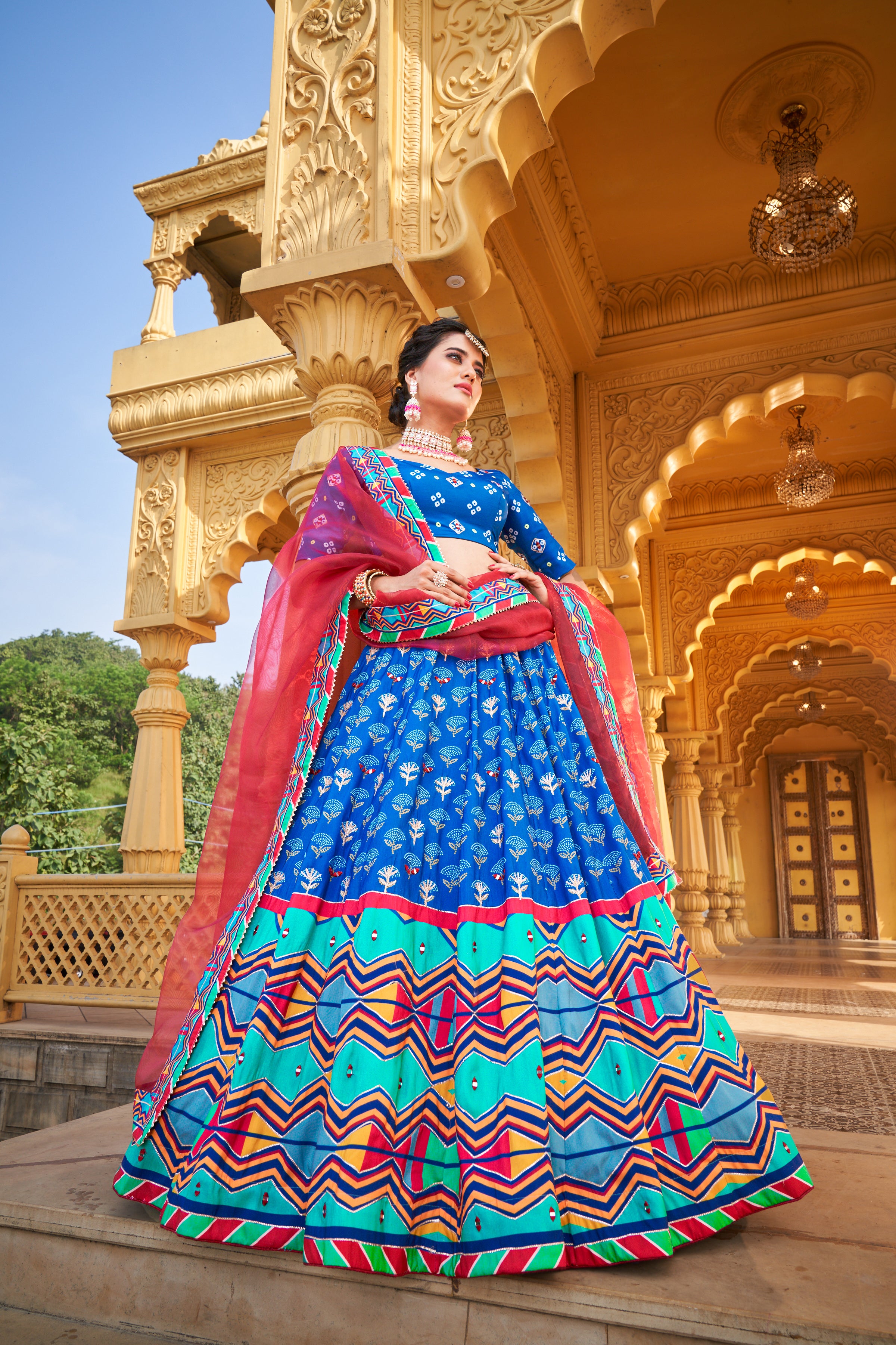Gleaming Royal Blue Lehenga Choli at best price in Bengaluru by Washho |  ID: 6785341948