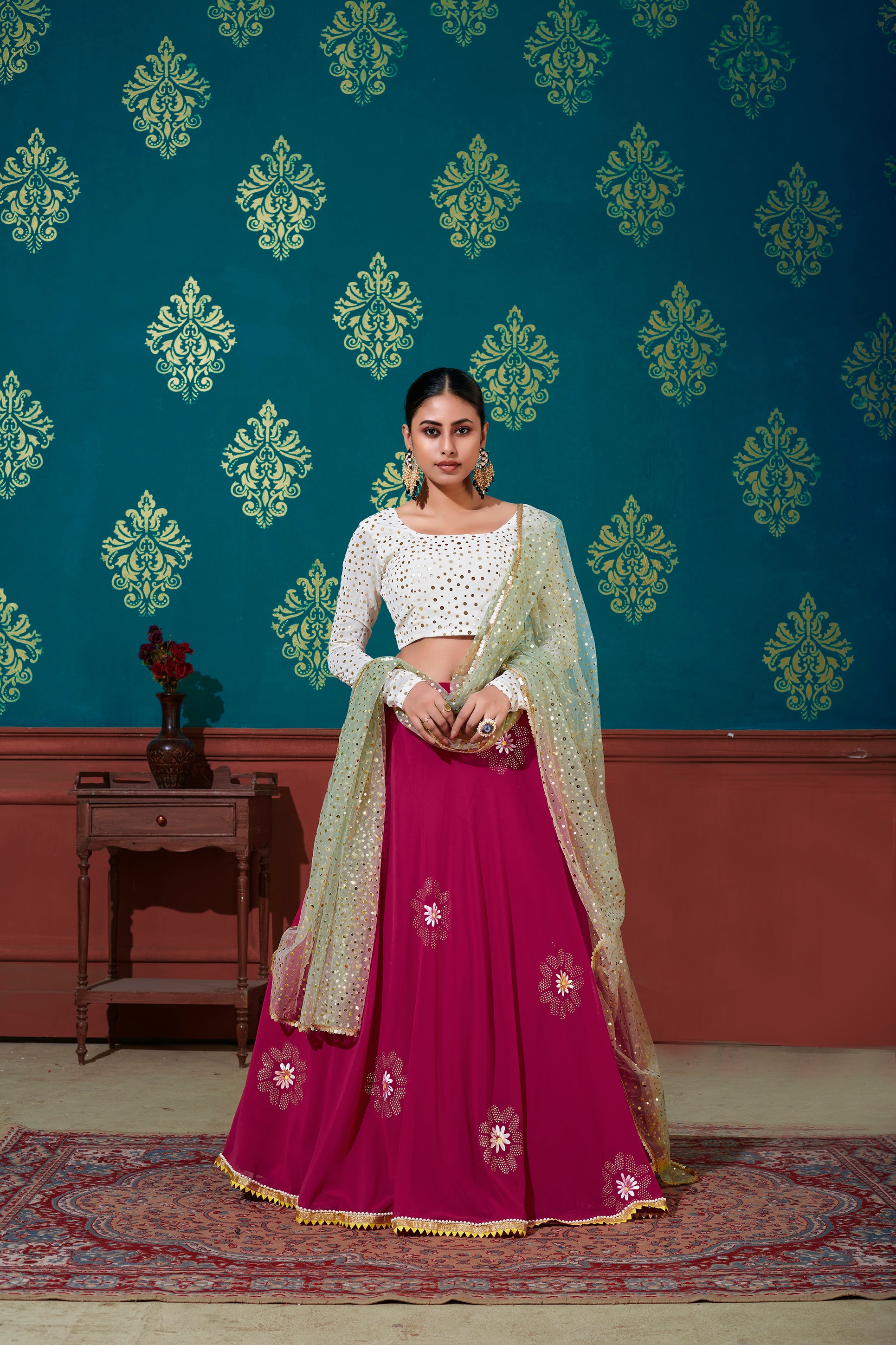 Bollywood Actresses Inspired Wedding-Ready Chikankari Lehengas