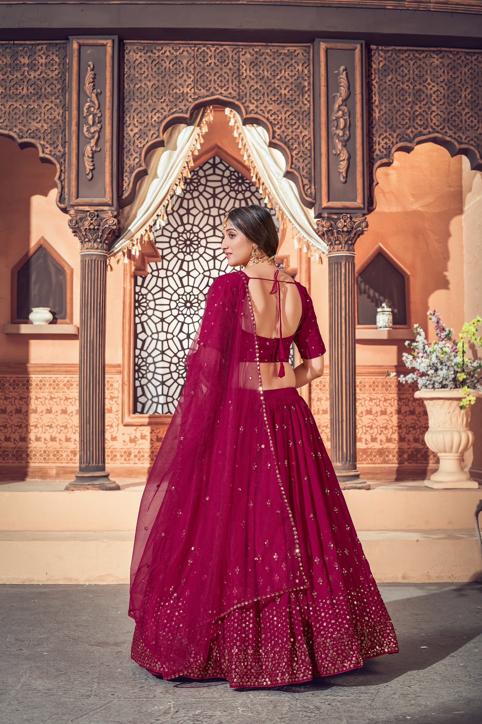 30+ Real Brides Who Looked GORGE in Wine Lehengas & We Cannot Stop Swooning  Over Them | Red bridal dress, Indian bridal lehenga, Latest bridal lehenga