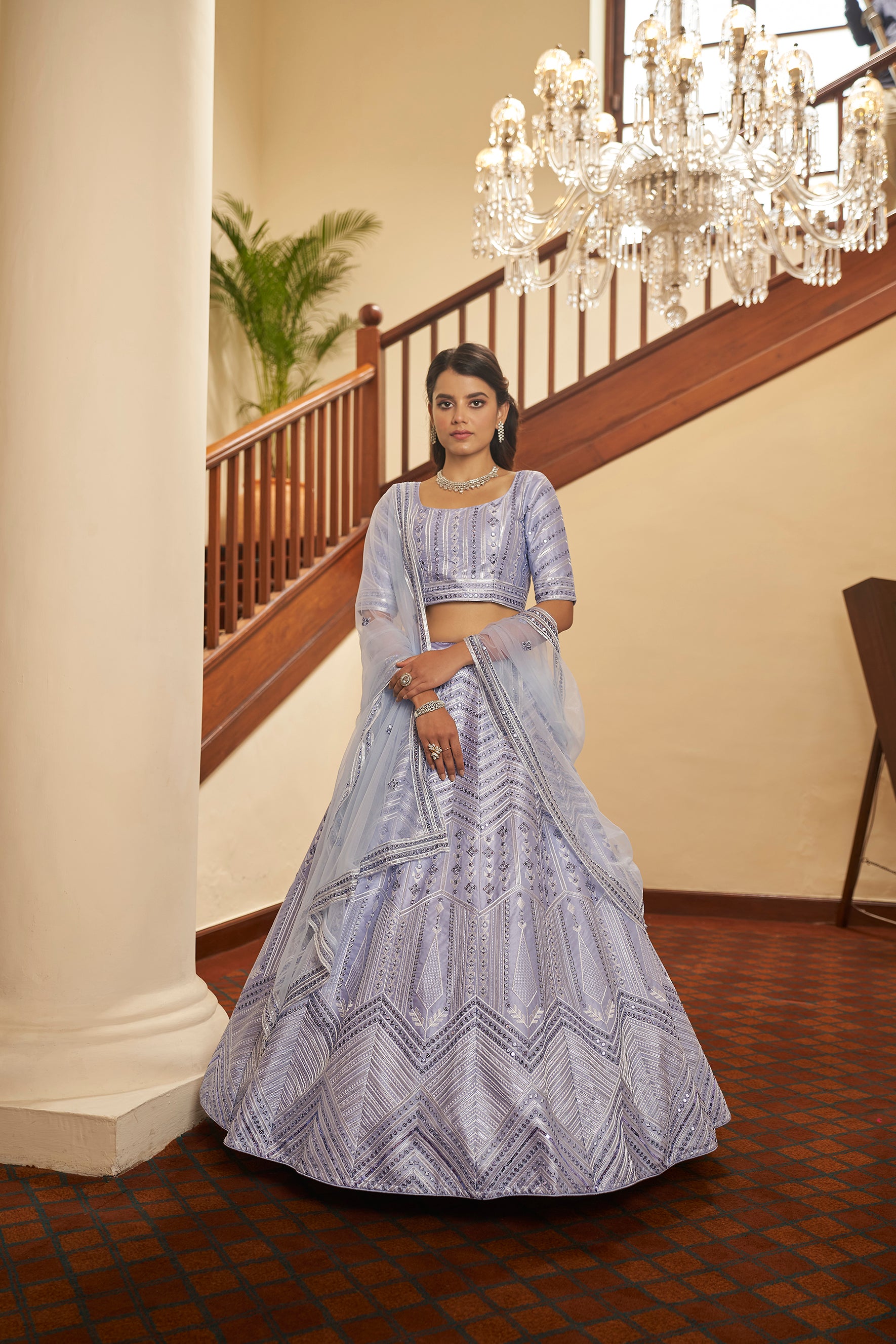 Trendy Laveander Designer Lehenga Choli Buy Now - Joshindia