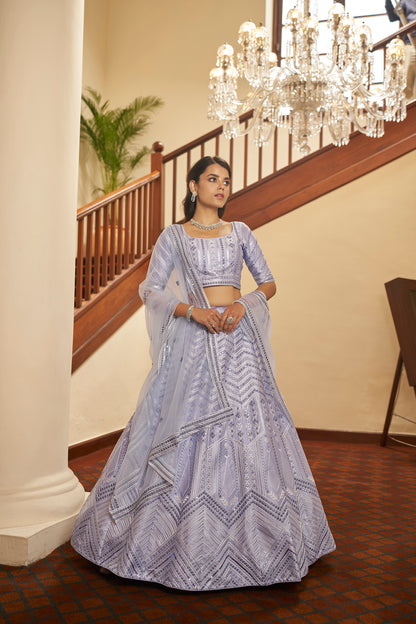 Trendy Laveander Designer Lehenga Choli Buy Now - Joshindia