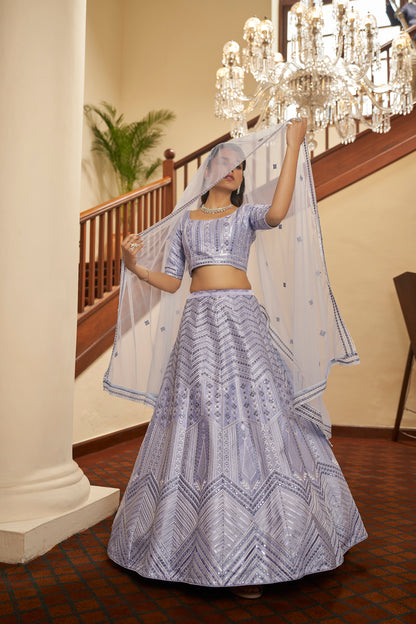 Trendy Laveander Designer Lehenga Choli Buy Now - Joshindia