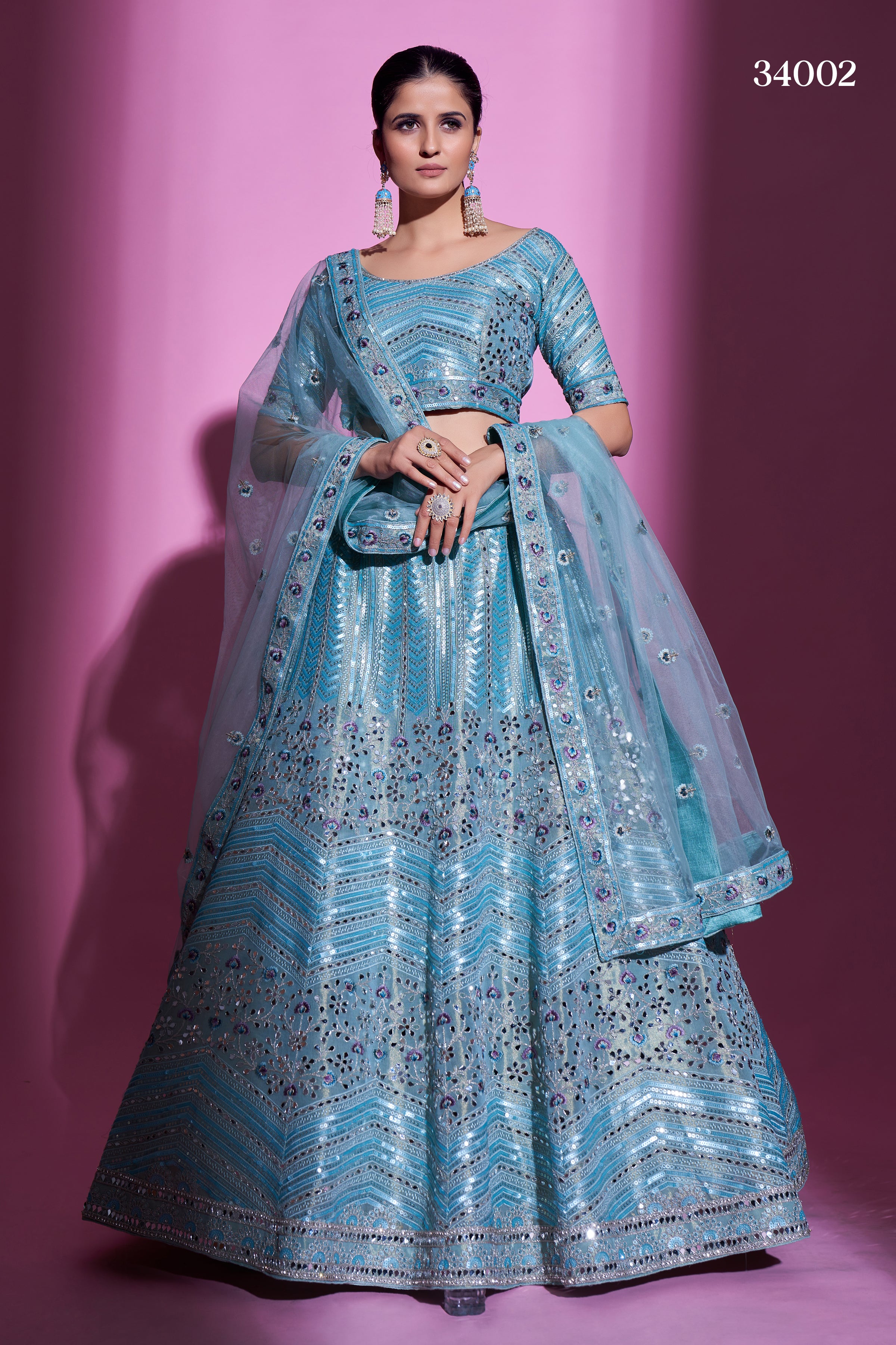 Wedding Wear Designer Banarasi Silk Lehenga Choli at Rs 1500 in Surat