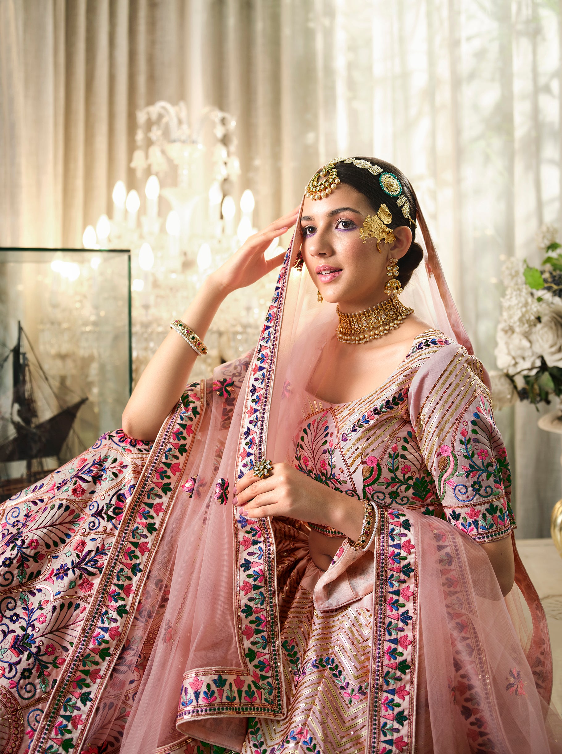Elegant Pink Designer Embroidered Bridal Wear Lehenga For Wedding Wear Or  Party Wear - Manvansh Trends at Rs 3999/set, Surat | ID: 21821825662