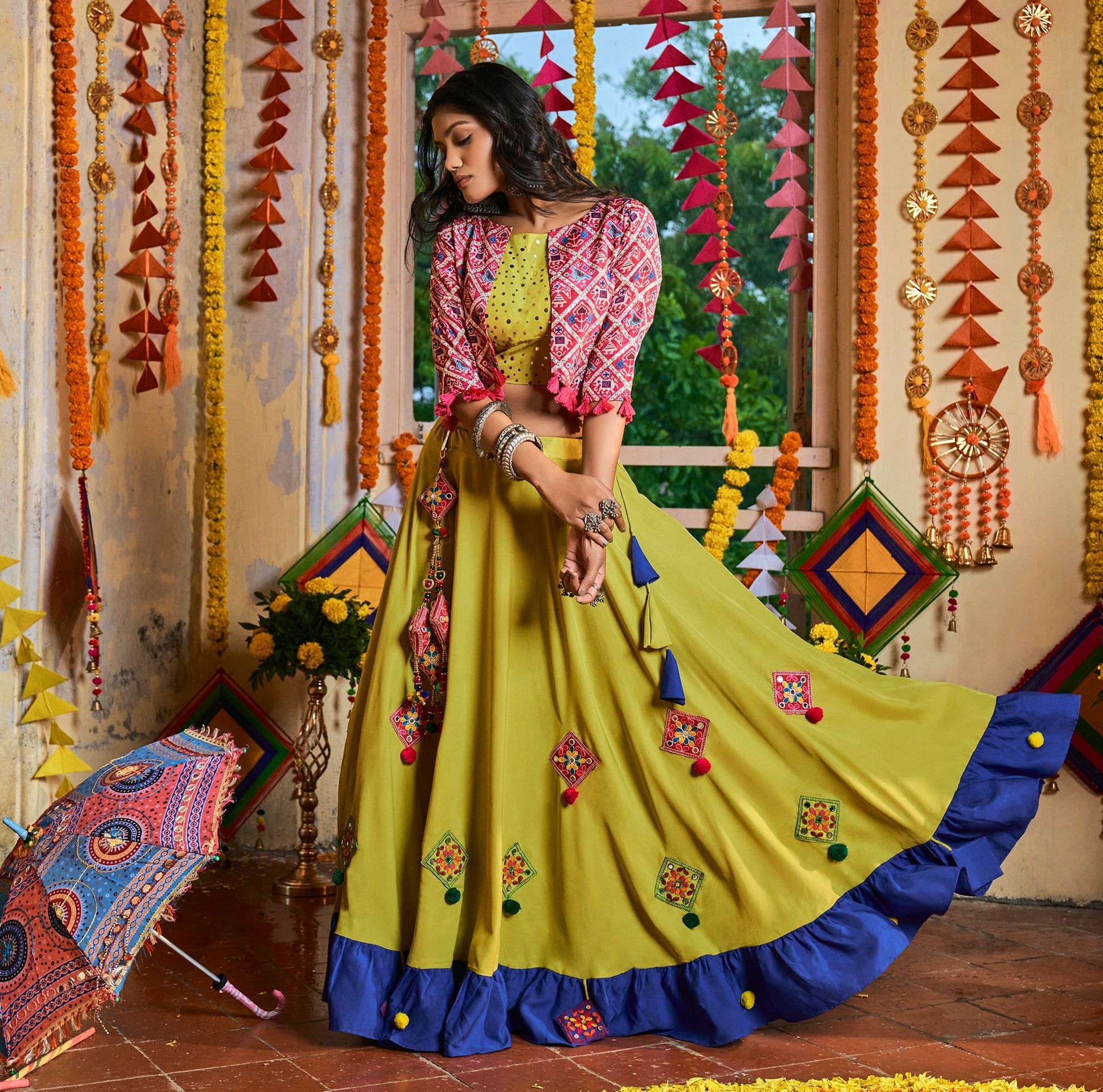 Indian Brocade Fabric Banarasi Brocade Fabric by the Yard Benares Brocade  Orange Gold Weaving for Wedding Dress