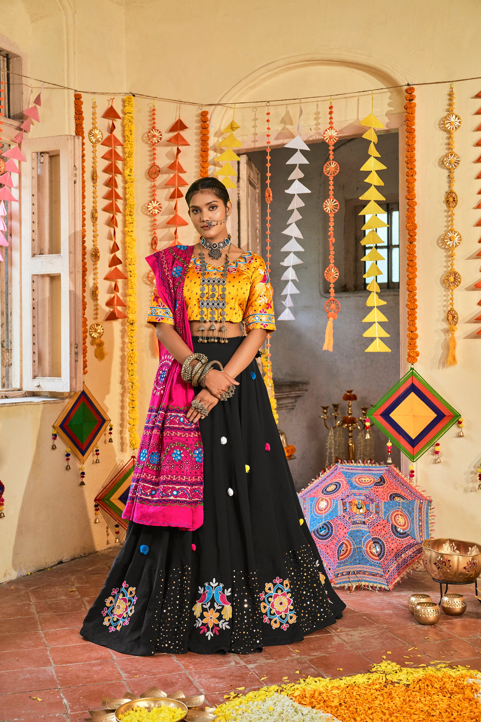 Navratri Special designer lehenga, Indian lehenga choli, chaniya choli –  Cygnus Fashion