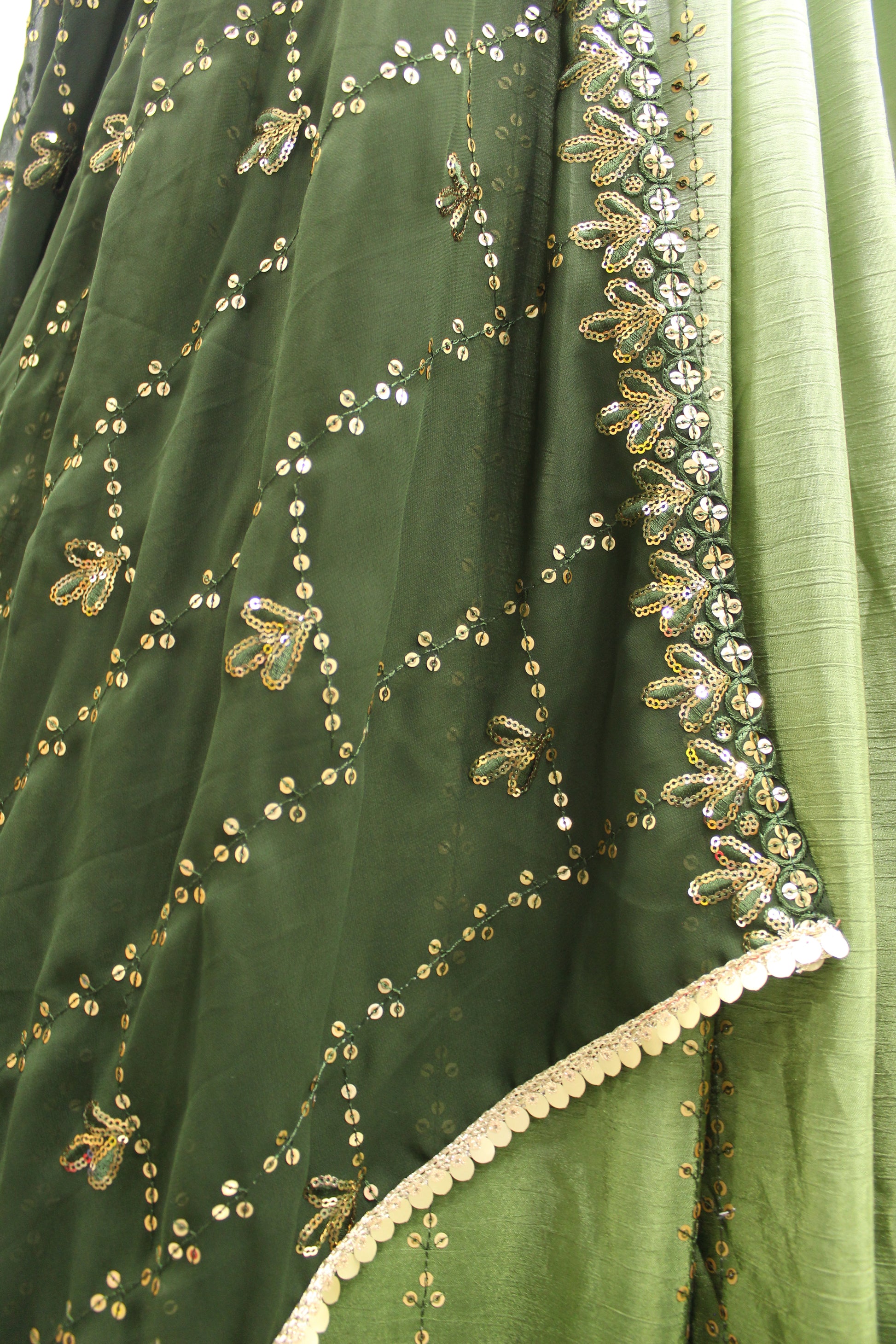 Beautiful Olive Green Color Lehenga Choli For Wedding - Joshindia