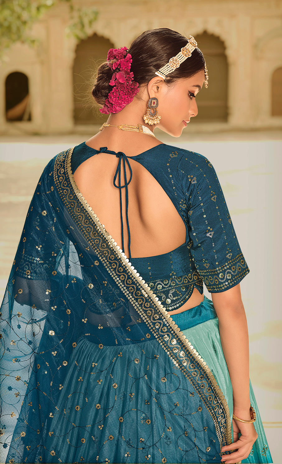 Photo of boat neck blouse | Wedding gowns online, Indian wedding photos,  Delhi wedding
