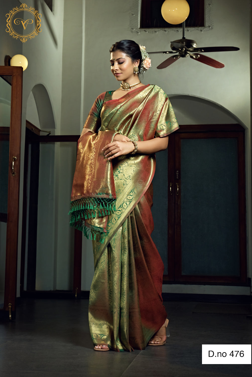 Buy Gorgeous Golden Kanjivaram Sarees Online in India | Karagiri