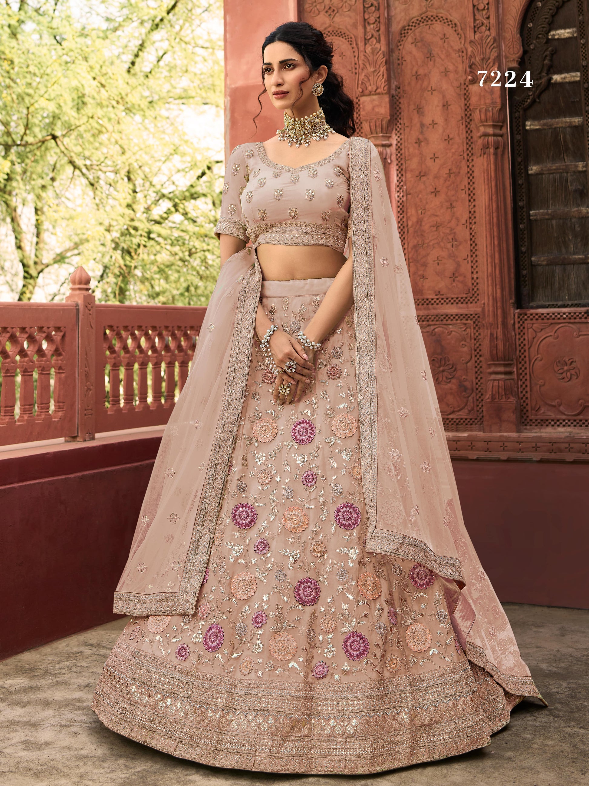 Trendy Latest Mauve Bridal Designer Lehenga Choli Buy Now - Joshindia