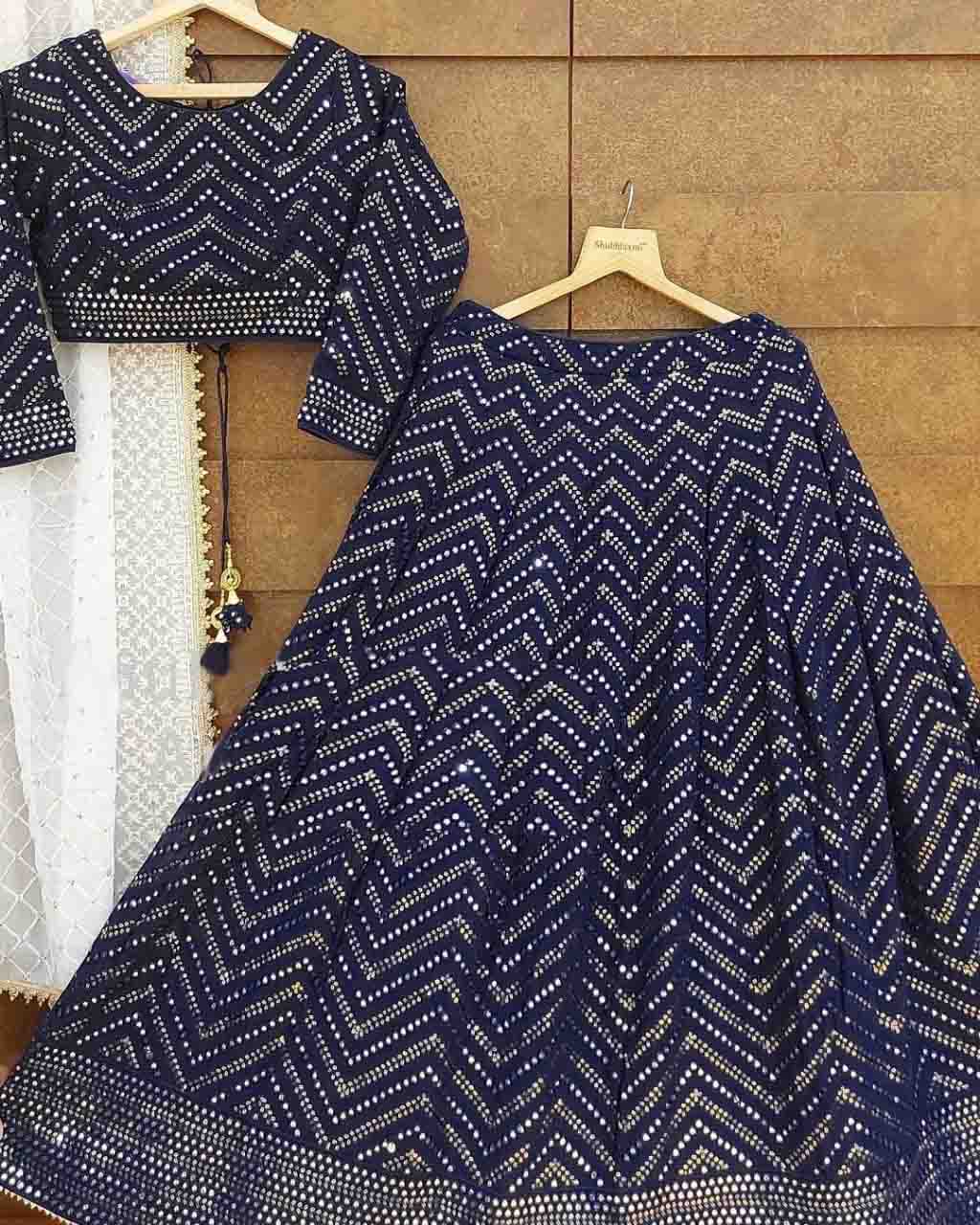 Shop Cream Art Silk Embroidered Umbrella Lehenga Wedding Wear Online at  Best Price | Cbazaar