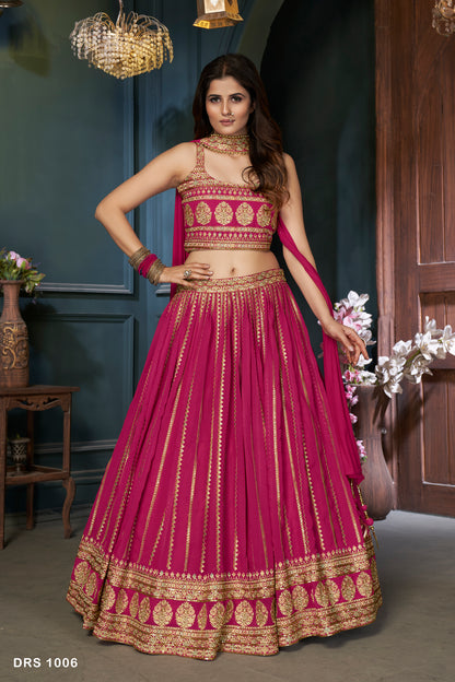 Pink Color Heavy Designer Lehenga Choli Buy Online - Joshindia