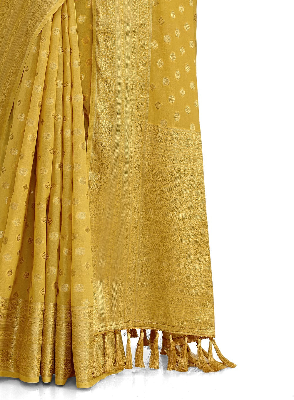 Trending Yellow Color Designer silk Saree Buy  Now - Joshindia