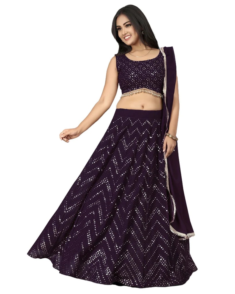 Deepika Padukone Gown Style Lehenga Choli – Sulbha Fashions