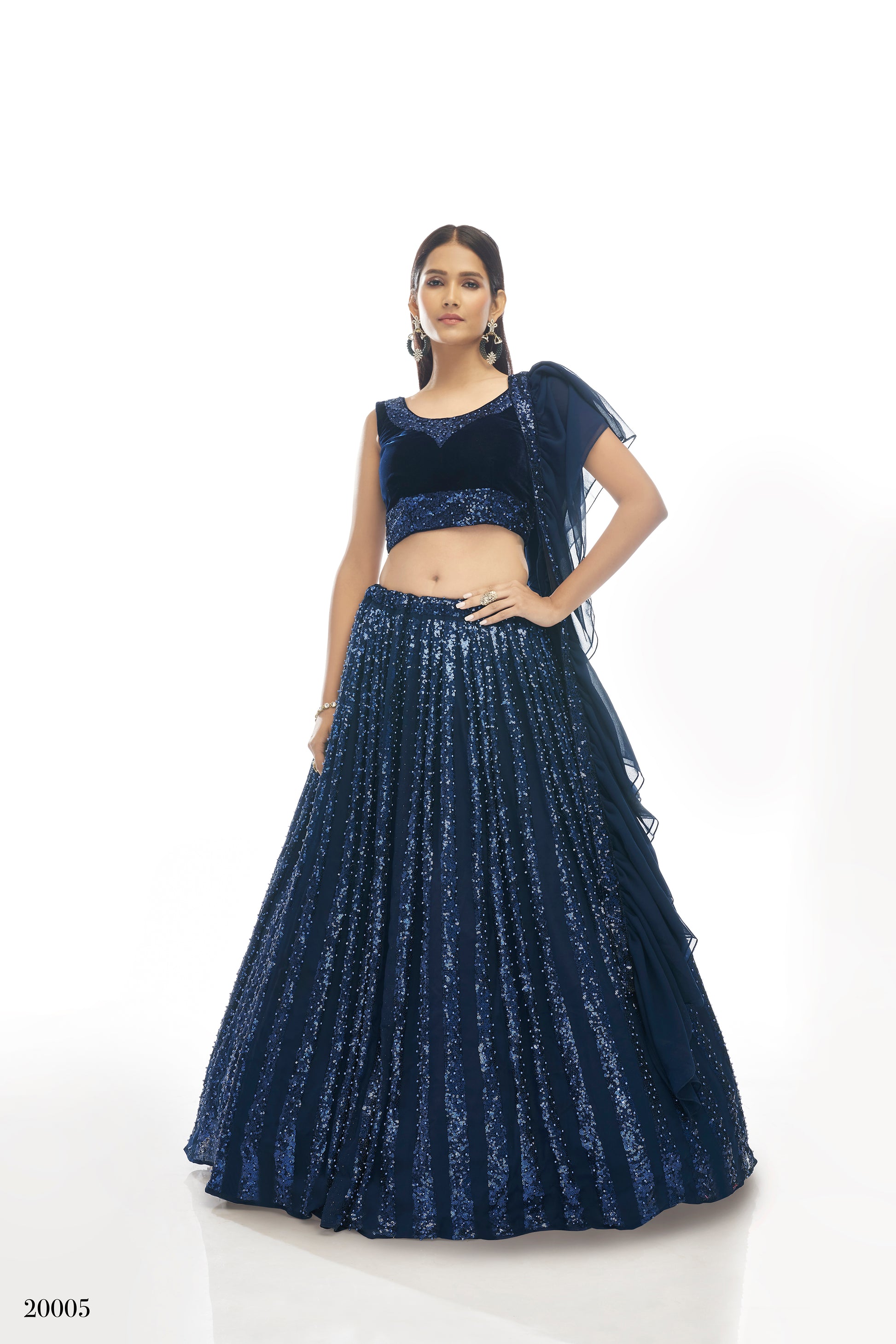 Trendy Navy Blue color lehenga choli For Wedding Buy Now - Joshindia