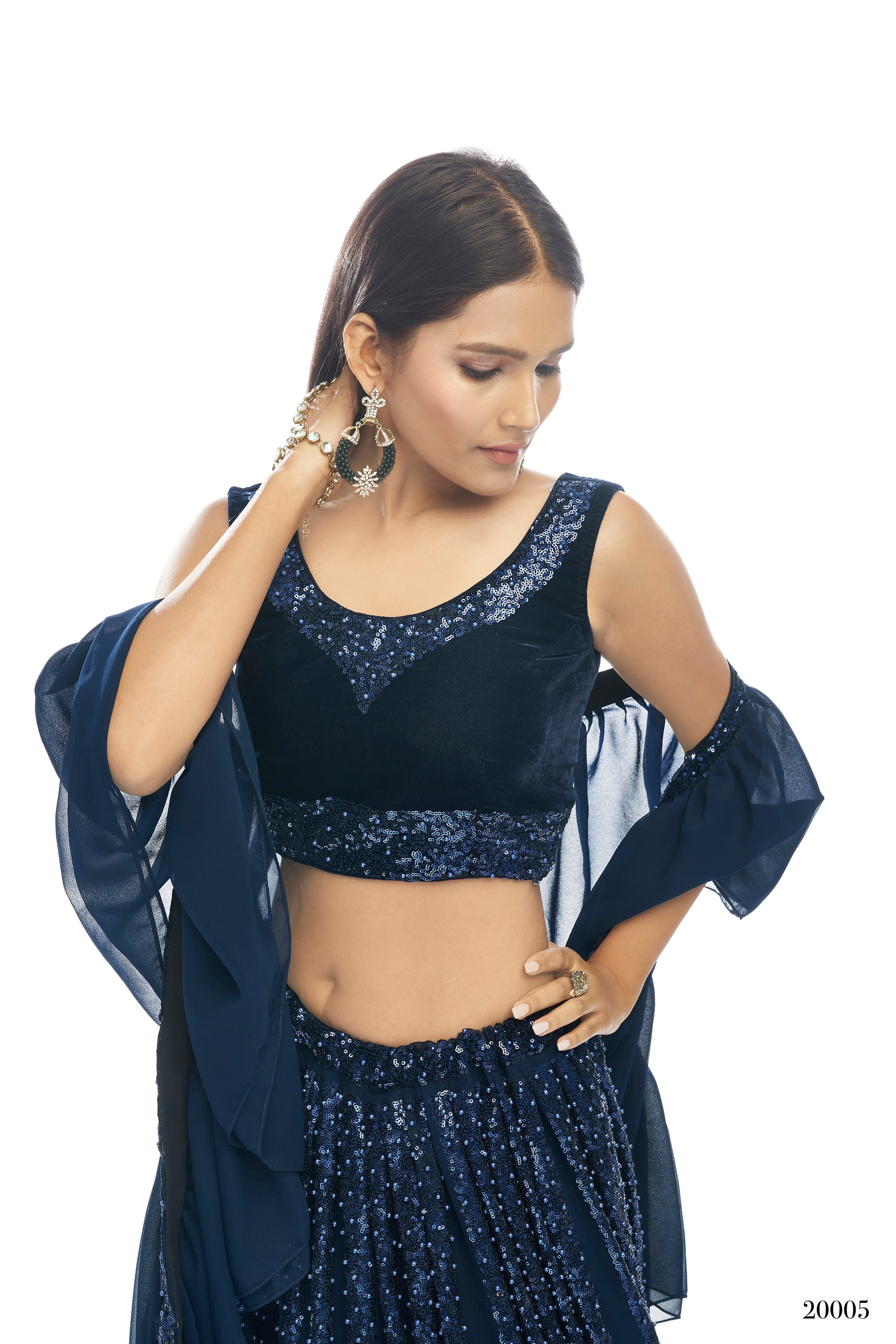 Trendy Navy Blue color lehenga choli For Wedding Buy Now - Joshindia