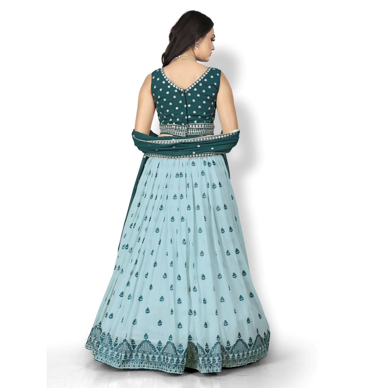 Buy Dwarshi Fashion gowns for women party Wear (lehenga choli for wedding  function salwar suits for women gowns for girls party wear 18 years latest  collection 2018 new design dress for girls