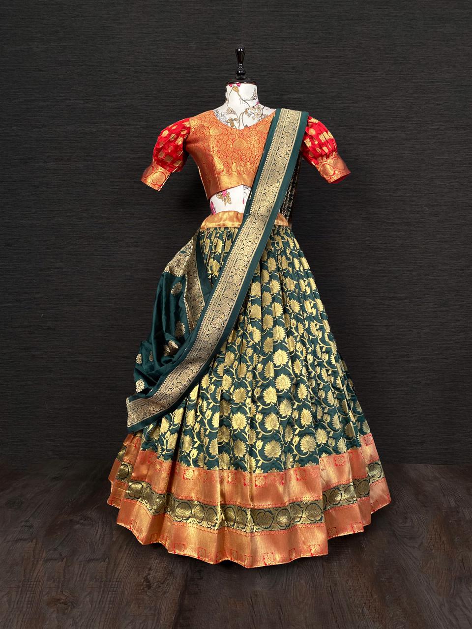 Trendy Lehenga Sarees at Rs 799 / Piece in Surat | Gandhi Fashion