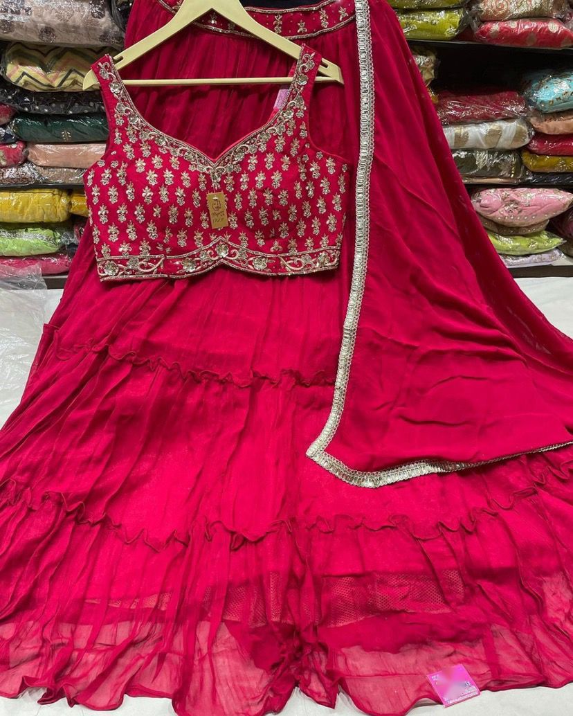 Buy Blue Zari Work Jacquard Wedding Wear Pattu Lehenga Choli From Ethnic  Plus