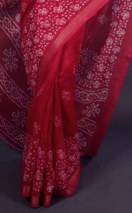 SHOPAZ Women's Ready to Wear Soft Georgette 1 Minute Pre Pleated Stitch  Joint Pallu Saree (Red Pink) : Amazon.in: Fashion