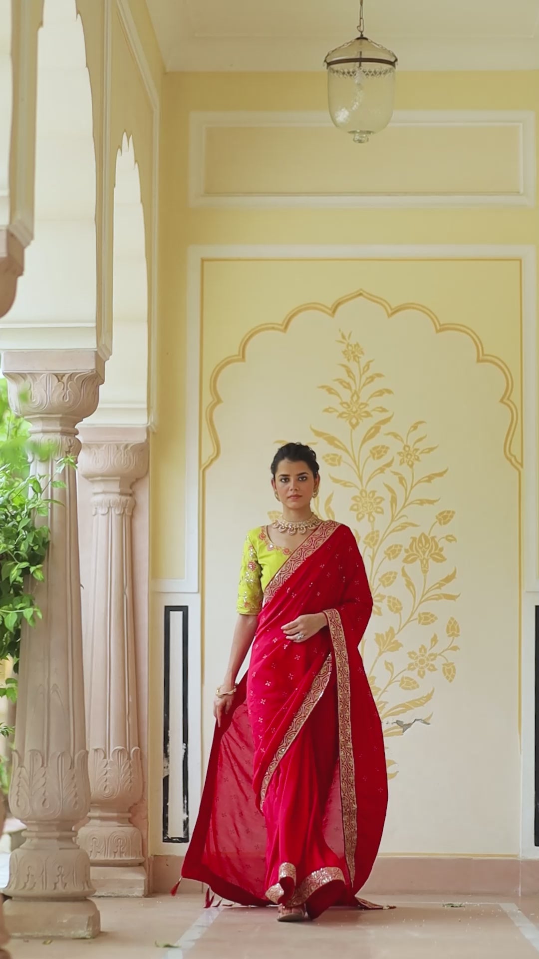 14 stunning red wedding saris to inspire your bridal trousseau | Vogue India