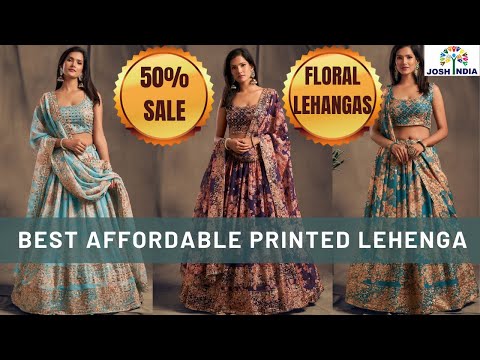 Buy Floral Cream and Pink Patterned Lehenga Online in India @Mohey - Indo  Western for Women