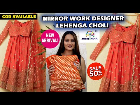 Orange Heavy Silk Designer Lehenga Choli Online