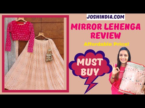 Wedding Lehenga Shopping Haul and Honest review, Josh India Lehenga review  - YouTube