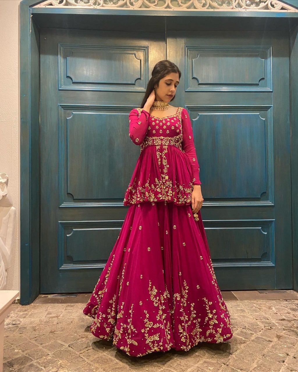Lacha Suit Lengha Choli Lehenga Lehanga Indian Sari Saree Dress valentine  Dress | eBay